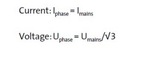 current and voltage in star connection star delta starter
