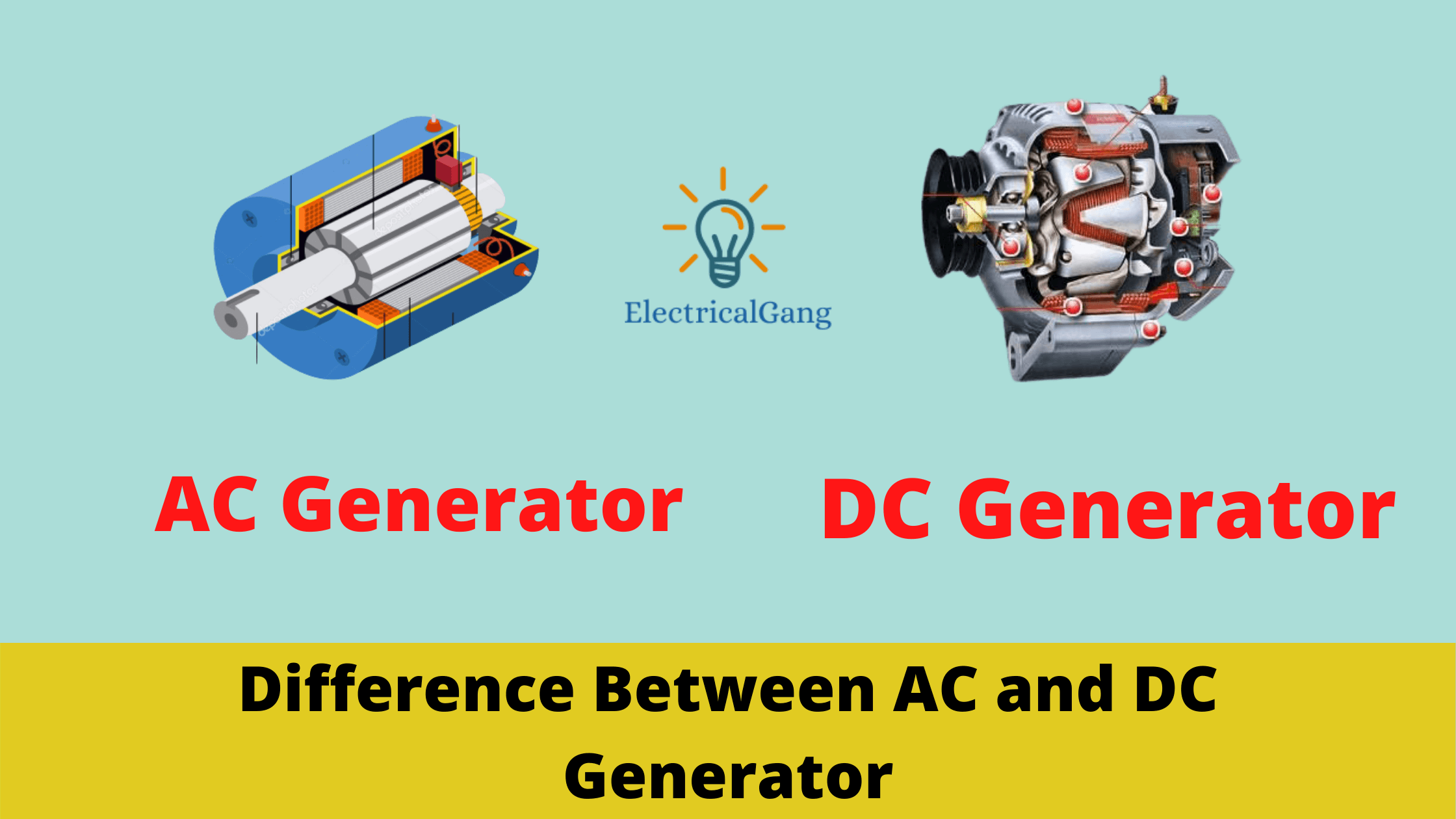 Perbedaan Generator Ac Dan Dc Dengan Prinsip Kerjanya Teknisi Awam