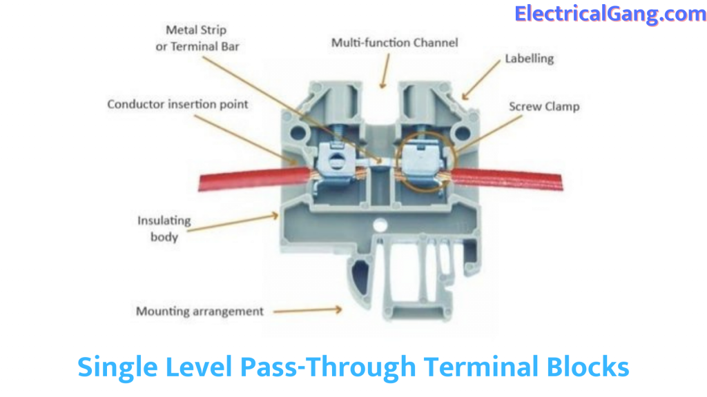 Single Level Pass-Through Terminal Blocks