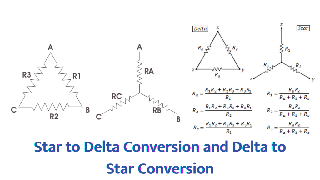 Star to Delta Conversion and Delta to Star Conversion
