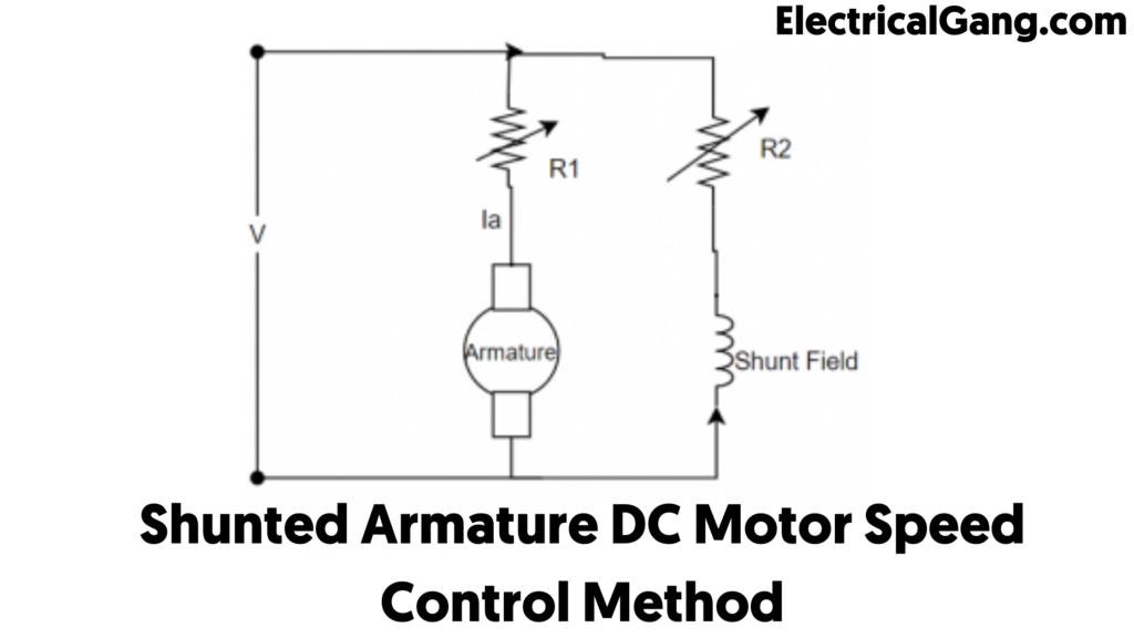 Shunted Armature DC Motor Speed Control Method