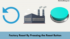 Factory Reset By Pressing the Reset Button