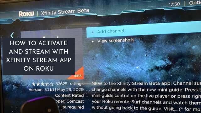 How to Activate and Stream with Xfinity Stream App on Roku